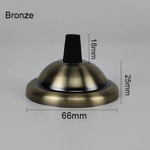 support lampe moderne vis fixations 18mm 25mm 66mm noir blanc doré cuivre