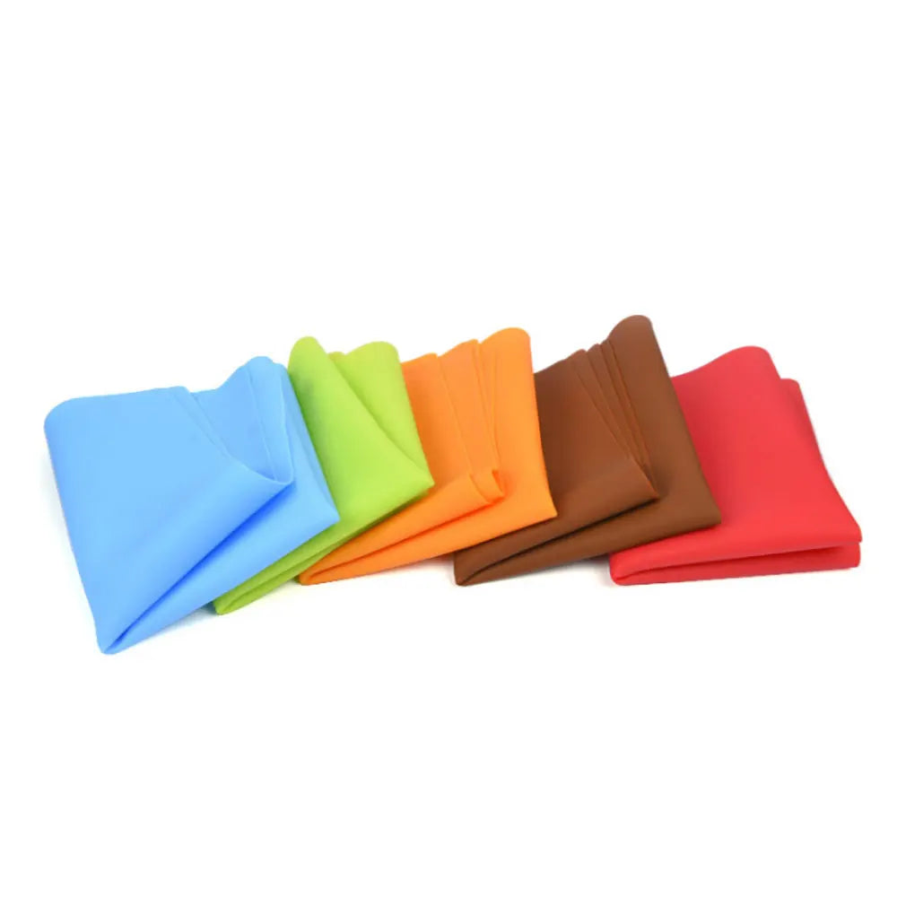 tapis cuisine silicone moderne vert bleu rouge orange marron uni durable respectueux environnement
