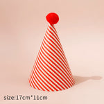 chapeaux fête anniversaire or bleu marine rayures pois dorés happy birthday moderne festif