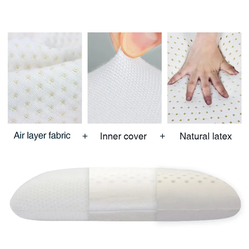 oreiller cervical ergonomique latex naturel mousse mémoire forme contemporain