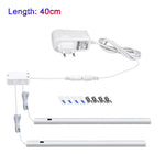lampe led moderne 30cm 40cm 50cm blanc minimaliste adhésif clip adaptateur secteur