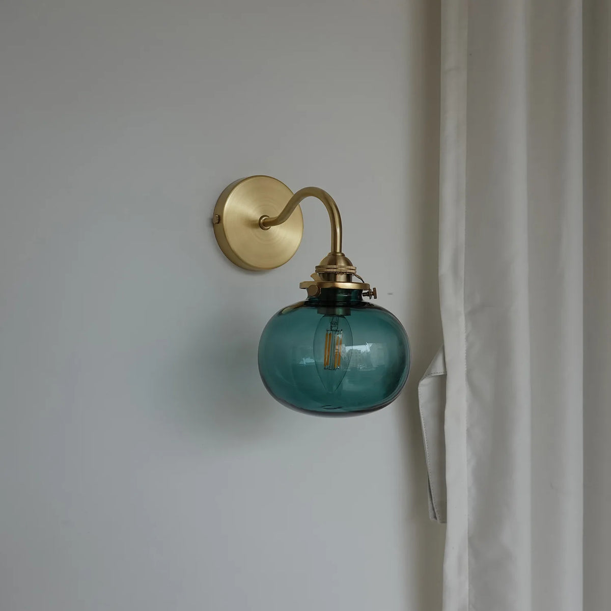 lampe murale moderne or transparent interrupteur cordon certification ul ccc cqc vde fcc cem