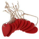 décoration murale coeurs bois blanc rose rouge simple rustique cordons jute