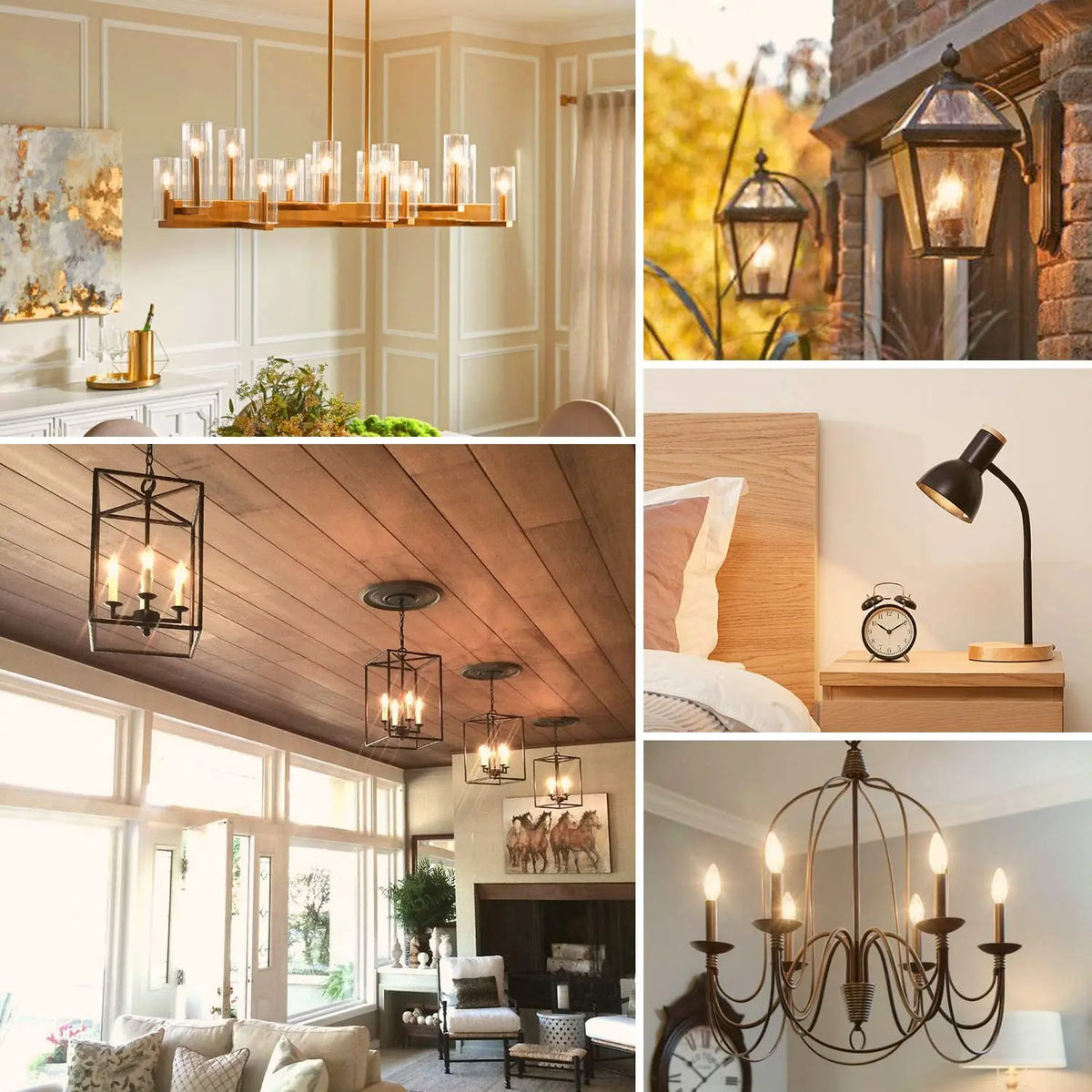 ampoule led filament doré effet bougie transparente vintage 360° blanc chaud 2700K