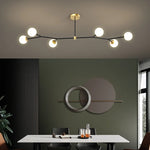 chandelier moderne suspension led 12 lumières blanc doré chambre salon