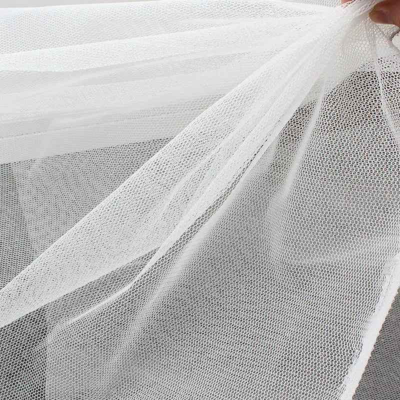 jupe blanche tulle maille hexagonale extra rigide classique tissu polyester acrylique large 180cm blanc
