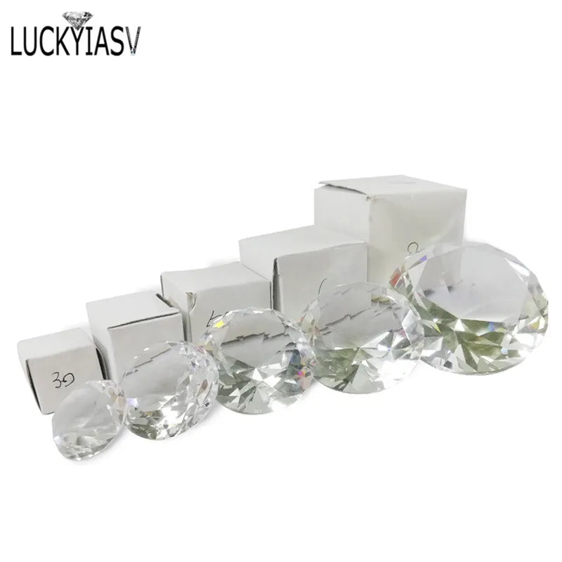 Reflets lumineux presse-papier diamant