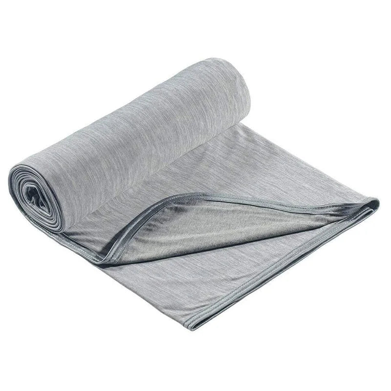 couverture rafraichissante double couche rayures horizontales toucher frais absorption thermique été portable moderne adultes