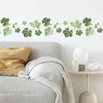 autocollants muraux feuilles vigne vert clair rustique décoration intérieure moderne chambre salon résistants eau