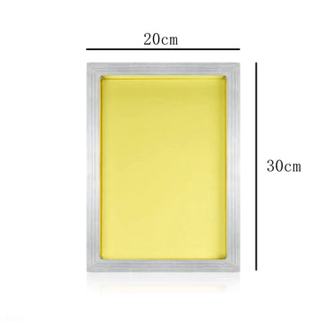 cadre sérigraphie aluminium maille polyester jaune circuit imprimé fabrication commerciale kit six pièces