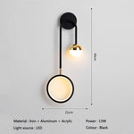 lampe murale moderne noire dorée éclairage cuisine chambre entrée 249lm 5m²