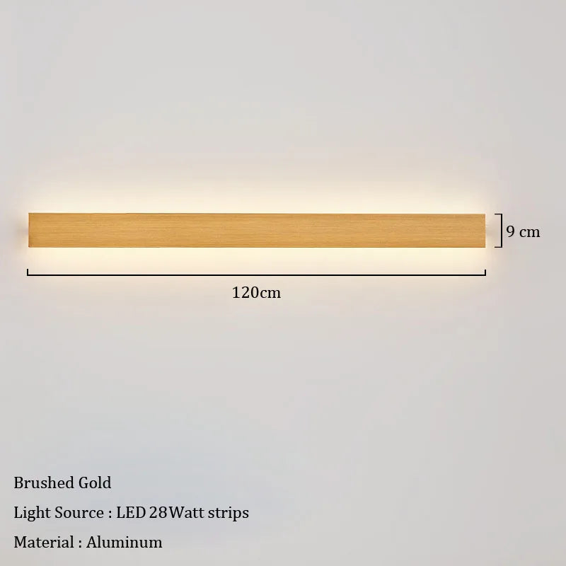 lampe murale moderne led marron clair noir blanc vis fixe minimalisteflux lumineux variable
