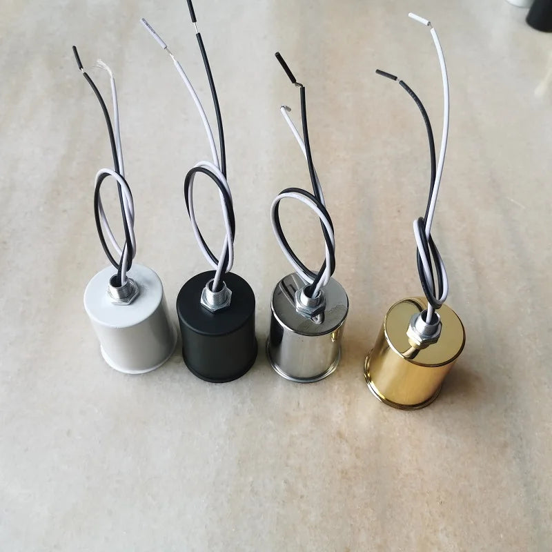 supports ampoules e14 e27 blanc noir moderne poterie douilles lampes fixations