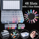 boîtes rangement transparentes compartiments modernes poignée pratique 32pcs 40pcs 48pcs 56pcs 64pcs