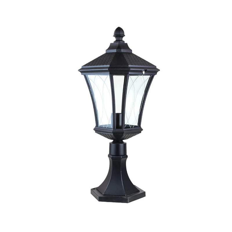 lampe jardin industrielle fixée mur transparente classique noir éclairage cuisine salle manger led étanche