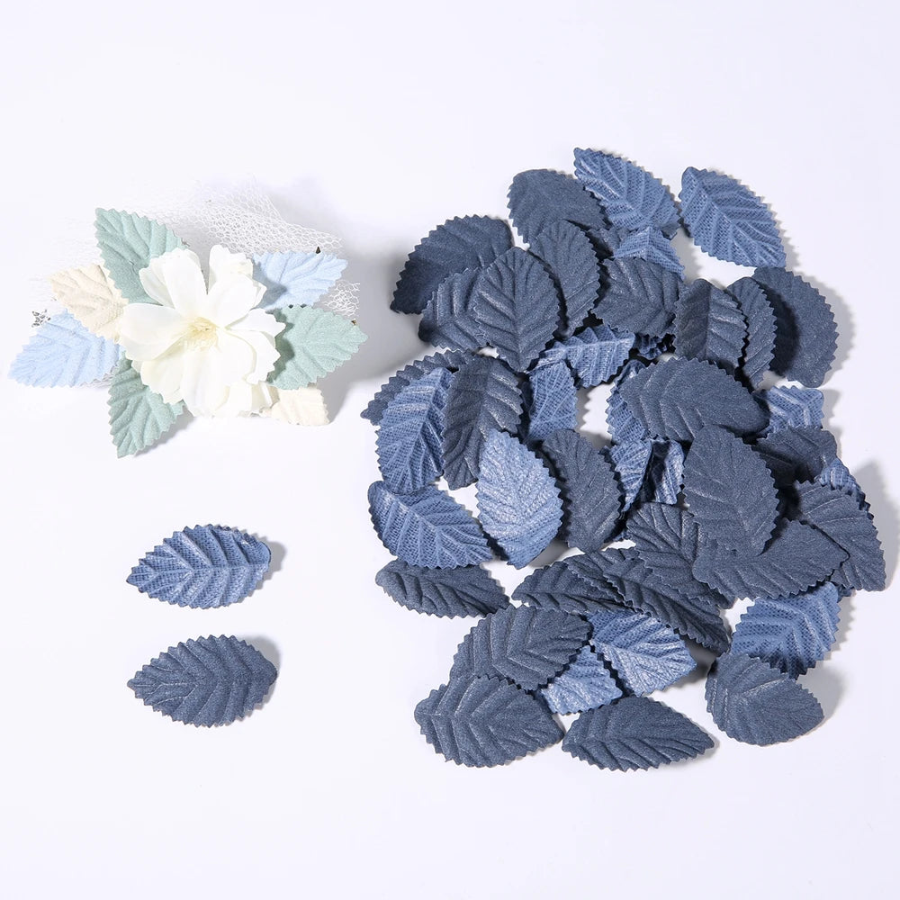 feuilles décoratives relief rose vert bleu beige noir automne mariage décoration intérieure vintage DIY
