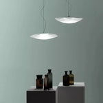 suspension lumineuse pendentif blanc contemporain câble éclairage chambre salon