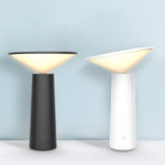 lampe table led rechargeable interrupteur tactile noir blanc moderne minimaliste