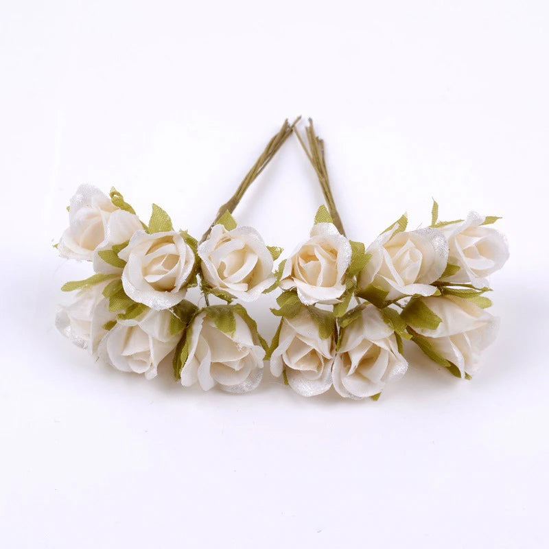 bouquet artificiel roses soie décoration intérieure saint valentin mariage fête scrapbooking