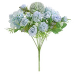 bouquet fleurs artificielles rose clair blanc bleu vert decoration maison classique romantiqueintérieurévénementmariage