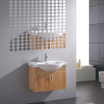 sticker miroir moderne argenté hexagonal adhésif décoration intérieure résistante humidité papier peint réfléchi