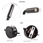 appliques murales led blanc noir argent moderne cable prise interrupteur on off support mural