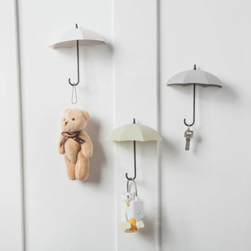 porte clés ombrelle moderne porte objets rangement blanc gris vert clair minimaliste pièces