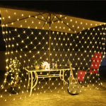 filet lumineux led blanc chaud noel moderne clips câbles decoration extérieure
