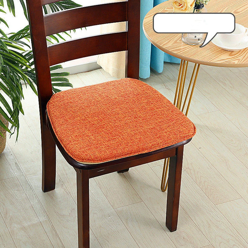coussin chaise carré lin tissé moderne antidérapant siège salle manger