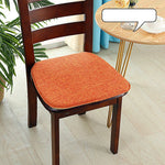coussin chaise carré lin tissé moderne antidérapant siège salle manger