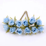 bouquet artificiel roses soie décoration intérieure saint valentin mariage fête scrapbooking
