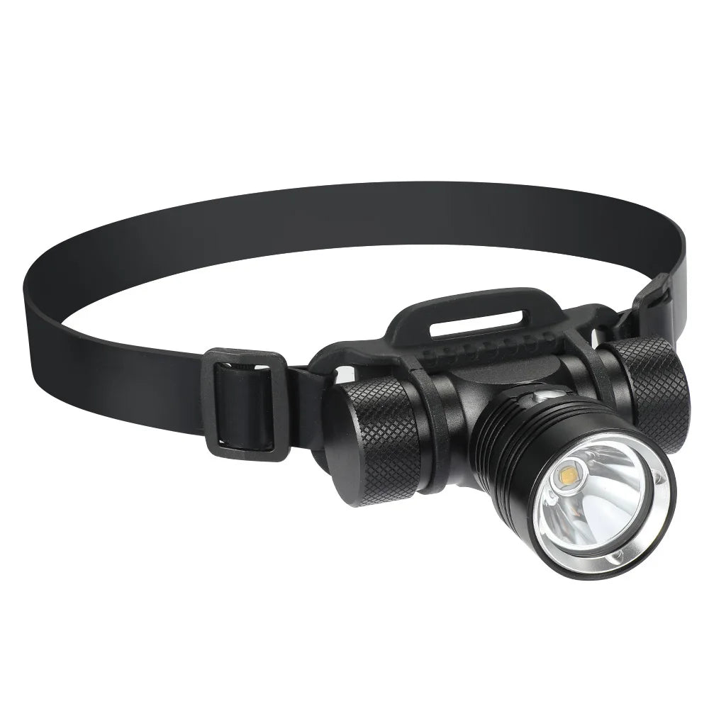 lampe frontale led plongee jaune blanche bandeau réglable étanche 180 degres utilitaire technique
