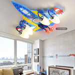 plafonnier led enfant astronautes étoiles fusée moderne bleu rouge jaune blanc clips métalliques ampoules