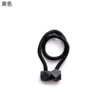 attaches rideaux décoratives modernes couleurs vives tressure cordée forme cube prismatique fixations nodales