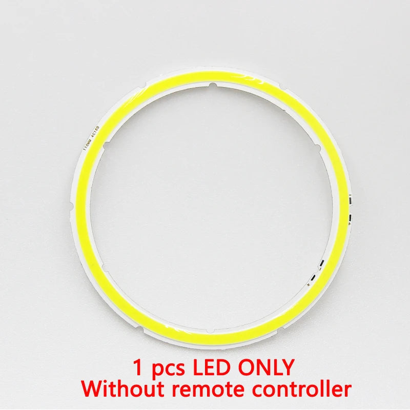 anneau lumineux led blanc moderne clips 70mm 90mm 110mm 60mm 80mm 100mm 120mm