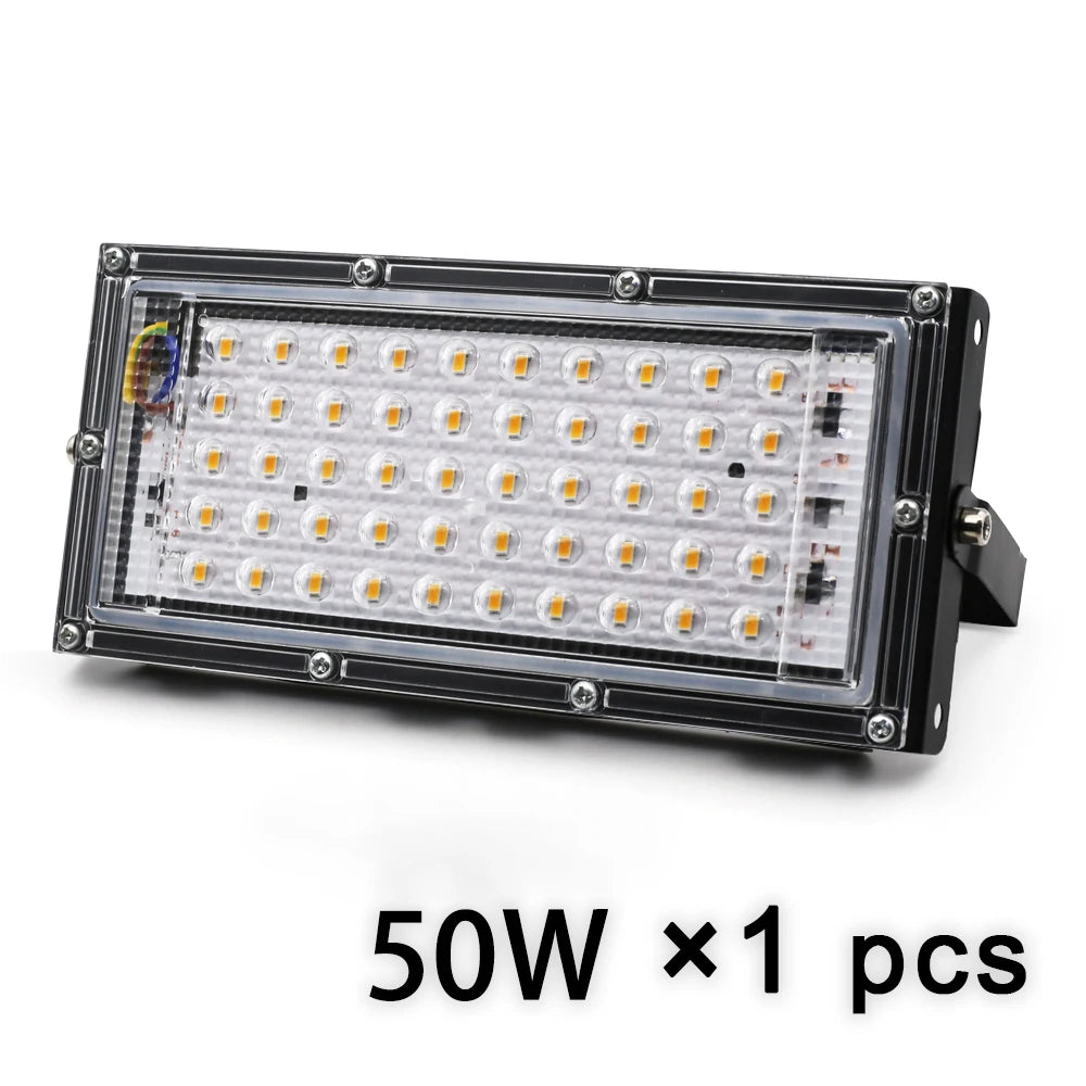 projecteur led 100w 50w noir moderne ip65 extérieur intérieur 220v