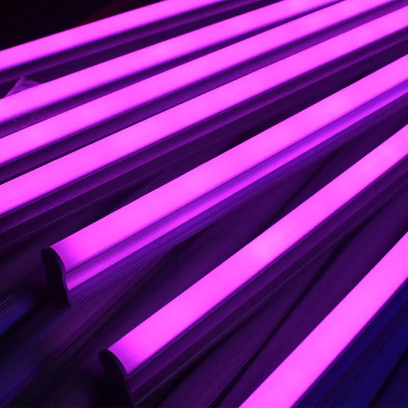 tubes led t5 t8 30cm 60cm blanc chaud froid bleu vert rouge lisse moderne