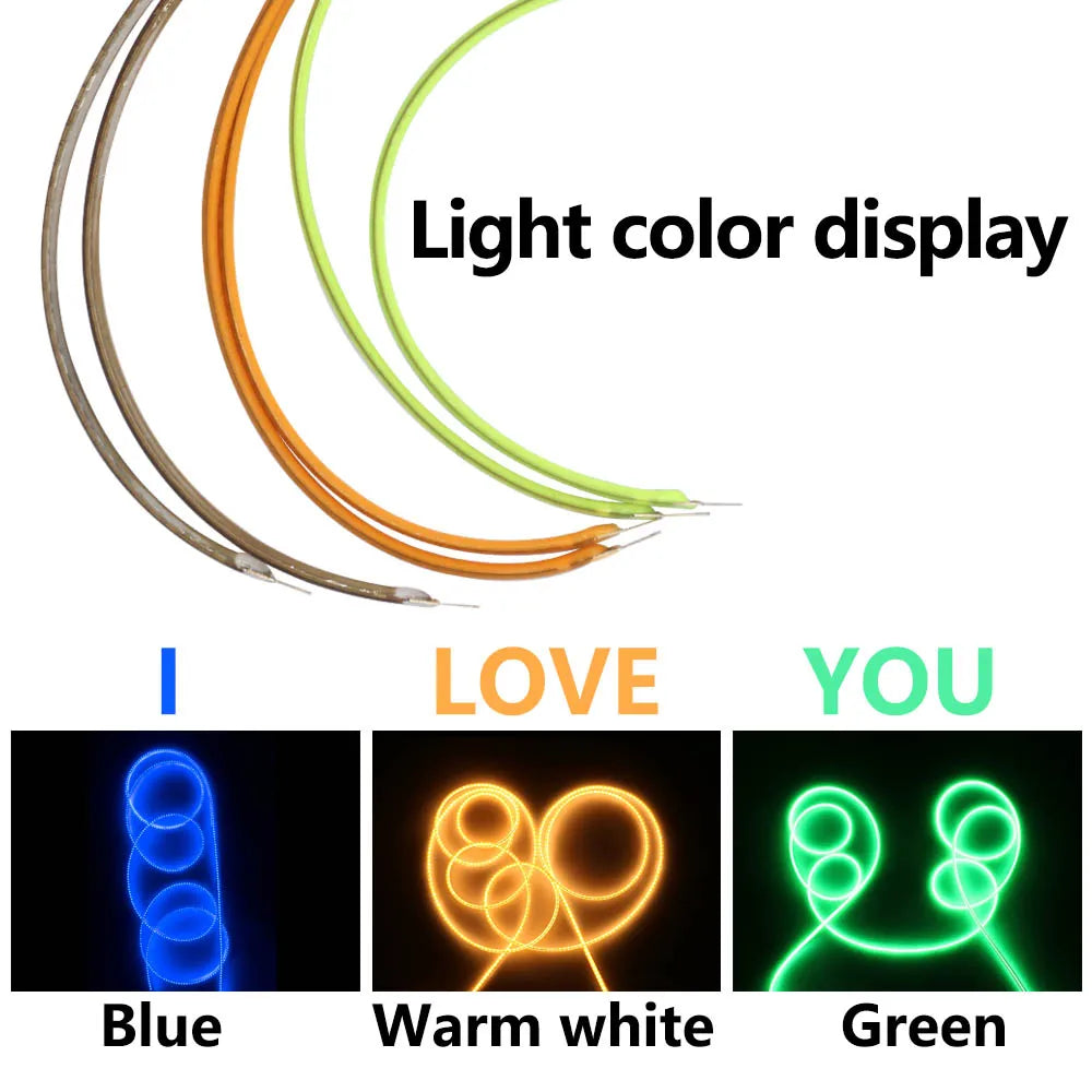 filament led flexible 1200mm vert clair orange gris moderne 600lm 24v
