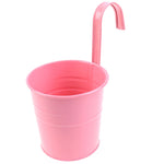 Pots fleurs fer rouge vert rose orange classiques anneau suspension mur balcon jardin moderne