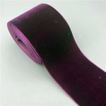 ruban velours couleur unie opaque classique polyester pouces décoration mariage emballage cadeau artisanat