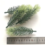 décoration intérieure branche artificielle sapin feuilles vert naturelle clips diy 50 pièces festive mariage
