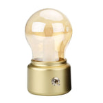 lampe led dorée transparente moderne veilleuse rechargeable urgence chambre bébé fixations vis