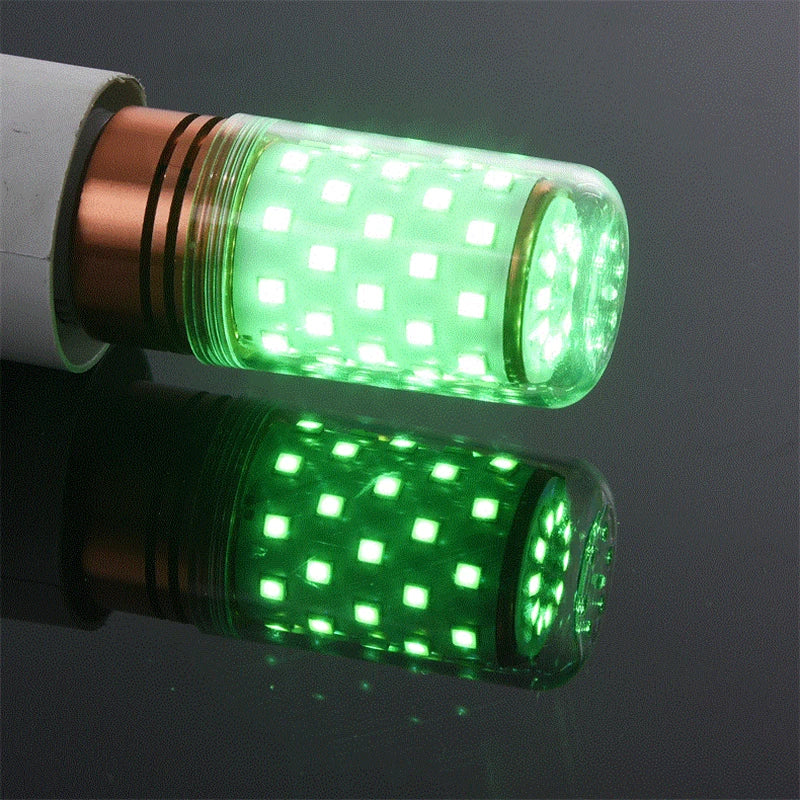 ampoule led maïs décorative transparente couleurs bleu rouge violet vert salon moderne intérieur