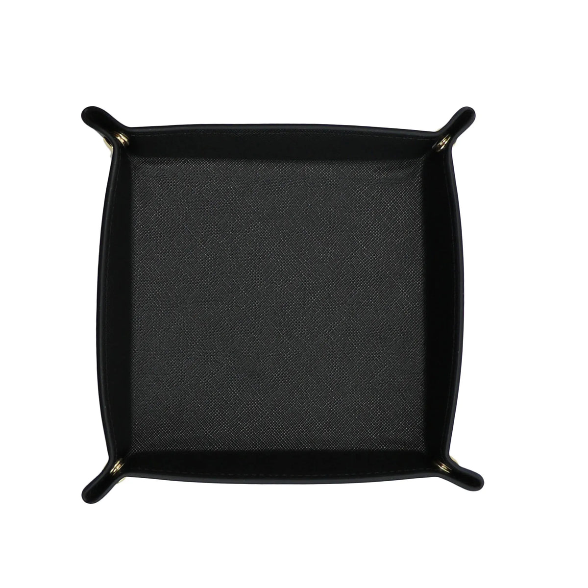 plateau rangement cuir noir rouge moderne porte clés montre carte boucles d'oreilles stylos figurine