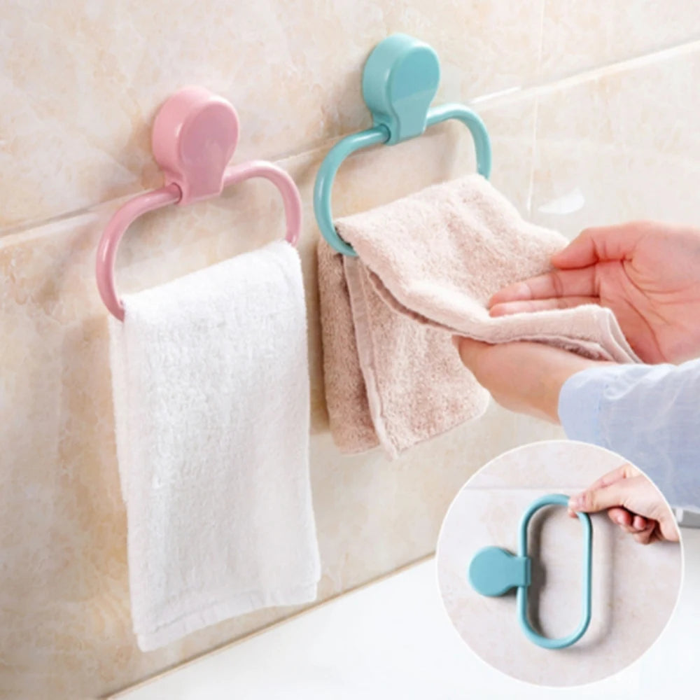 porte serviettes adhésif moderne vert bleu rose blanc microfibre salle bain cuisine