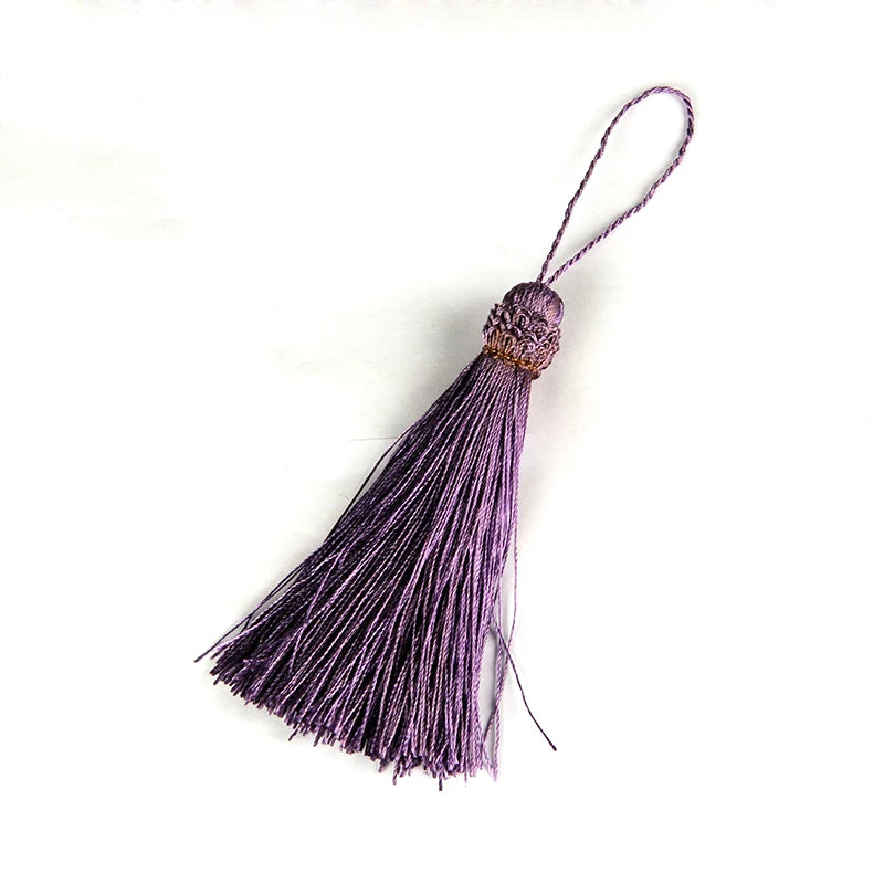pompons décoratifs tissés opaques traditionnels couleur beige doré rouge blanc cassé violet rideaux vêtements