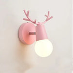 applique murale moderne led antlers stylisés bois métal couleurs multiples minimaliste