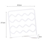 étagères rangement placard pliable bleu clair blanc moderne clips vêtements pliés stock respectueux environnement