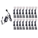 spots led blanc ip67 acier inoxydable moderne adaptateur dc12v câble noir