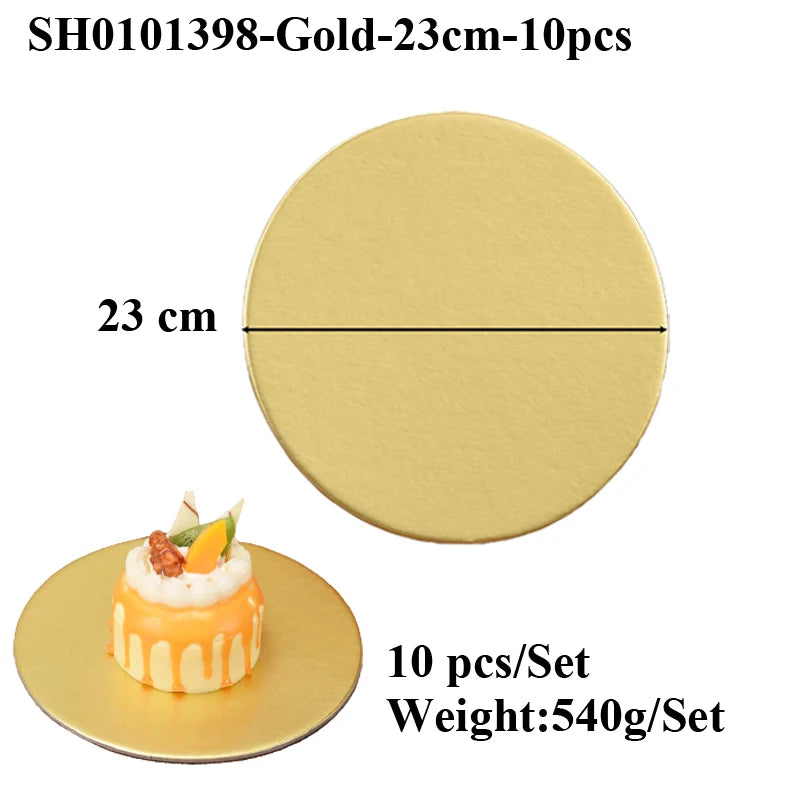 assiettes rondes dorées unies modernes respectueuses environnement opaques variées tailles pâtisserie